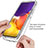 Custodia Silicone Trasparente Ultra Sottile Morbida Cover Fronte e Retro 360 per Samsung Galaxy Quantum2 5G Chiaro