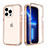 Custodia Silicone Trasparente Ultra Sottile Morbida Cover Fronte e Retro 360 YJ1 per Apple iPhone 13 Pro Rosa