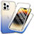 Custodia Silicone Trasparente Ultra Sottile Morbida Cover Fronte e Retro 360 ZJ1 per Apple iPhone 14 Pro Blu