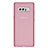 Custodia Silicone Trasparente Ultra Sottile Morbida H01 per Samsung Galaxy Note 8 Duos N950F Rosa