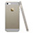 Custodia Silicone Trasparente Ultra Sottile Morbida per Apple iPhone 5 Grigio