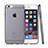 Custodia Silicone Trasparente Ultra Sottile Morbida per Apple iPhone 6 Plus Grigio