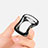 Custodia Silicone Trasparente Ultra Sottile Morbida per Apple iWatch 3 42mm Nero