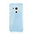 Custodia Silicone Trasparente Ultra Sottile Morbida per HTC Butterfly 3 Blu