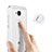 Custodia Silicone Trasparente Ultra Sottile Morbida per Huawei G8 Bianco