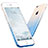 Custodia Silicone Trasparente Ultra Sottile Morbida Sfumato con Anello Supporto per Apple iPhone SE3 2022 Blu