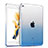 Custodia Silicone Trasparente Ultra Sottile Morbida Sfumato per Apple iPad Air 2 Blu