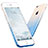 Custodia Silicone Trasparente Ultra Sottile Morbida Sfumato per Apple iPhone SE3 2022 Blu