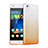 Custodia Silicone Trasparente Ultra Sottile Morbida Sfumato per Huawei P8 Lite Arancione