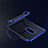 Custodia Silicone Trasparente Ultra Sottile Morbida T02 per OnePlus 6 Blu