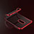 Custodia Silicone Trasparente Ultra Sottile Morbida T02 per OnePlus 6 Rosso