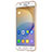 Custodia Silicone Trasparente Ultra Sottile Morbida T02 per Samsung Galaxy J7 Prime Oro