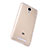 Custodia Silicone Trasparente Ultra Sottile Morbida T02 per Xiaomi Redmi Note 2 Oro