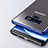 Custodia Silicone Trasparente Ultra Sottile Morbida T04 per Samsung Galaxy Note 9 Blu