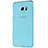 Custodia Silicone Trasparente Ultra Sottile Morbida T04 per Samsung Galaxy S6 Edge+ Plus SM-G928F Blu