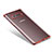 Custodia Silicone Trasparente Ultra Sottile Morbida T06 per Samsung Galaxy Note 8 Duos N950F Rosso