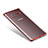 Custodia Silicone Trasparente Ultra Sottile Morbida T06 per Samsung Galaxy Note 8 Rosso