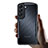 Custodia Silicone Trasparente Ultra Sottile Morbida T06 per Samsung Galaxy S21 5G Nero