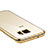 Custodia Silicone Trasparente Ultra Sottile Morbida T06 per Samsung Galaxy S7 Edge G935F Oro