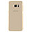 Custodia Silicone Trasparente Ultra Sottile Morbida T07 per Samsung Galaxy S7 Edge G935F Oro