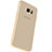 Custodia Silicone Trasparente Ultra Sottile Morbida T07 per Samsung Galaxy S7 Edge G935F Oro