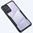 Custodia Silicone Trasparente Ultra Sottile Morbida T08 per Samsung Galaxy A72 4G Nero