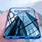 Custodia Silicone Trasparente Ultra Sottile Morbida T11 per Samsung Galaxy Note 8 Duos N950F Blu