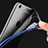 Custodia Silicone Trasparente Ultra Sottile Morbida T12 per Apple iPhone 6 Plus Blu