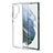 Custodia Silicone Trasparente Ultra Sottile Morbida T12 per Samsung Galaxy S21 Ultra 5G Chiaro