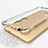 Custodia Silicone Trasparente Ultra Sottile Morbida T12 per Xiaomi Redmi Note 3 MediaTek Oro