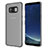 Custodia Silicone Trasparente Ultra Sottile Morbida T15 per Samsung Galaxy S8 Nero