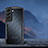 Custodia Silicone Trasparente Ultra Sottile Morbida T16 per Samsung Galaxy S21 5G Nero