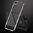 Custodia Silicone Trasparente Ultra Sottile Morbida T18 per Apple iPhone 7 Nero