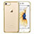 Custodia Silicone Trasparente Ultra Sottile Morbida T18 per Apple iPhone 7 Oro