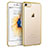 Custodia Silicone Trasparente Ultra Sottile Morbida T18 per Apple iPhone 7 Oro