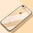 Custodia Silicone Trasparente Ultra Sottile Morbida T18 per Apple iPhone SE3 2022 Oro