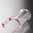 Custodia Silicone Trasparente Ultra Sottile Morbida T19 per Apple iPhone SE3 2022 Rosso