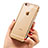 Custodia Silicone Trasparente Ultra Sottile Morbida T21 per Apple iPhone SE3 2022 Oro