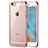 Custodia Silicone Trasparente Ultra Sottile Morbida T21 per Apple iPhone SE3 2022 Oro Rosa