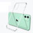 Custodia Silicone Trasparente Ultra Sottile Morbida U03 per Apple iPhone 11 Chiaro