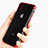 Custodia Silicone Trasparente Ultra Sottile Morbida V11 per Apple iPhone Xs Max Rosso