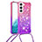 Custodia Silicone Ultra Sottile Cover Morbida Sfumato Y01B per Samsung Galaxy S22 Plus 5G Viola