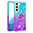 Custodia Silicone Ultra Sottile Cover Morbida Sfumato Y04B per Samsung Galaxy S22 Plus 5G Multicolore