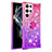 Custodia Silicone Ultra Sottile Cover Morbida Sfumato Y04B per Samsung Galaxy S23 Ultra 5G Viola