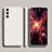 Custodia Silicone Ultra Sottile Morbida 360 Gradi Cover A01 per Samsung Galaxy S21 5G Bianco