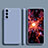 Custodia Silicone Ultra Sottile Morbida 360 Gradi Cover A01 per Samsung Galaxy S21 5G Grigio Lavanda