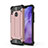 Custodia Silicone Ultra Sottile Morbida 360 Gradi Cover C01 per Huawei Honor 8X Oro Rosa