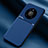Custodia Silicone Ultra Sottile Morbida 360 Gradi Cover C01 per Huawei Mate 40 Pro Blu