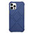 Custodia Silicone Ultra Sottile Morbida 360 Gradi Cover C02 per Apple iPhone 12 Pro Blu
