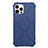 Custodia Silicone Ultra Sottile Morbida 360 Gradi Cover C02 per Apple iPhone 12 Pro Max Blu